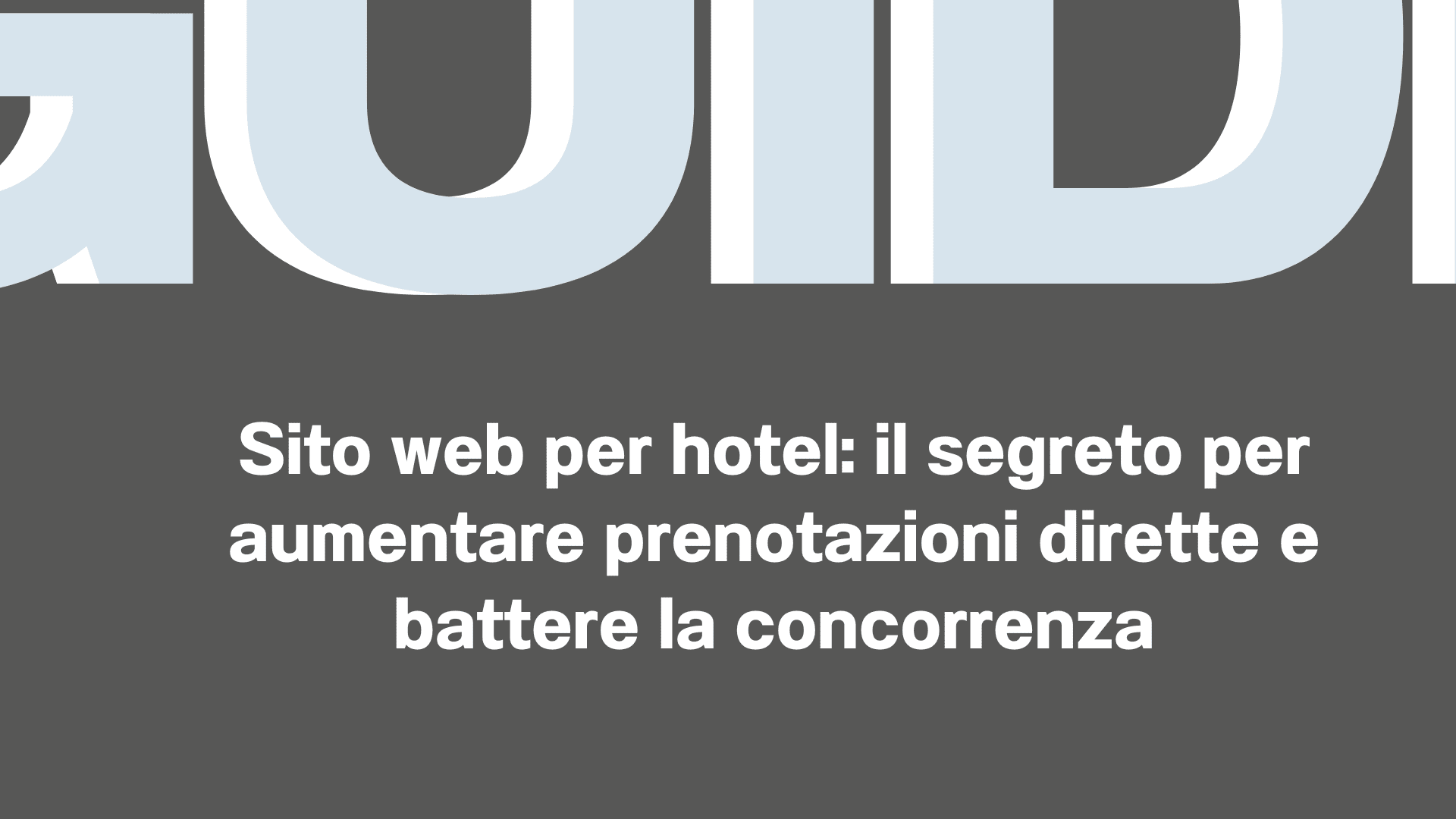 sito web hotel